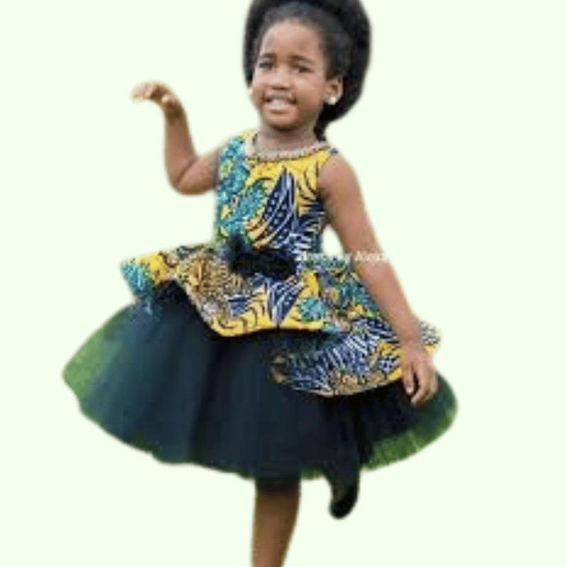 Little Sunshine Adire Gown - Image 2