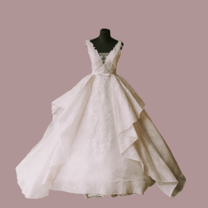 African Pearl Wedding Ball Gown