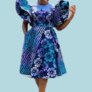 Blossom Queen Adire Maxi Gown (Women)